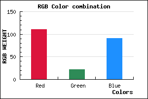 rgb background color #6F165B mixer