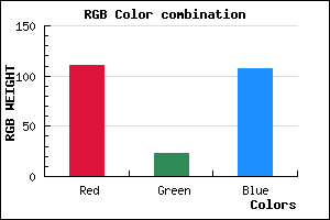 rgb background color #6F176B mixer