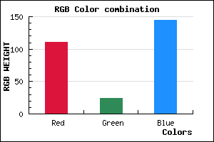 rgb background color #6F1890 mixer