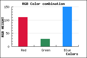 rgb background color #6F1C96 mixer