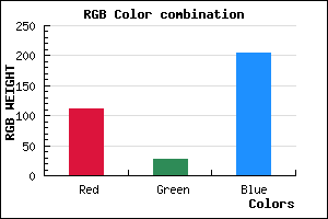 rgb background color #6F1CCC mixer