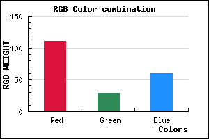 rgb background color #6F1D3C mixer
