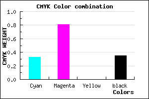 #6F1FA5 color CMYK mixer