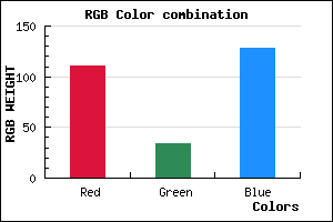 rgb background color #6F2280 mixer
