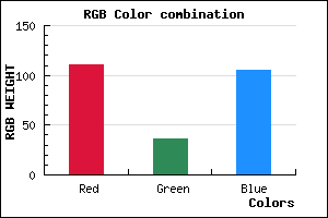 rgb background color #6F2469 mixer