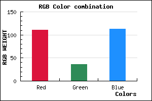 rgb background color #6F2471 mixer