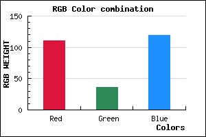 rgb background color #6F2477 mixer