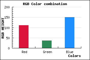 rgb background color #6F2497 mixer