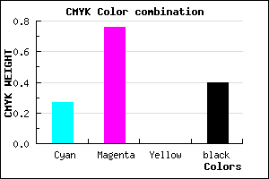 #6F2498 color CMYK mixer