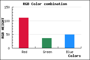 rgb background color #6F2431 mixer