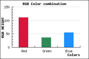 rgb background color #6F2437 mixer