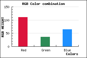 rgb background color #6F2441 mixer