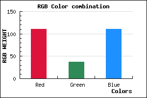 rgb background color #6F256F mixer