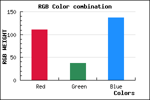 rgb background color #6F2589 mixer