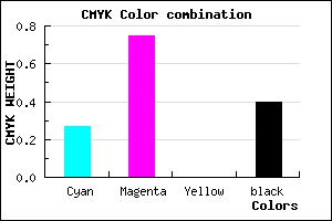 #6F2698 color CMYK mixer
