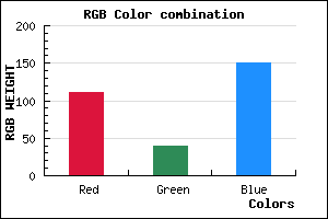 rgb background color #6F2897 mixer