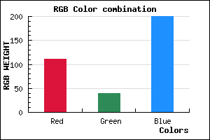 rgb background color #6F28C8 mixer