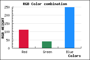 rgb background color #6F28F8 mixer