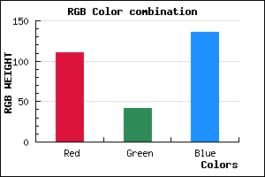 rgb background color #6F2A88 mixer