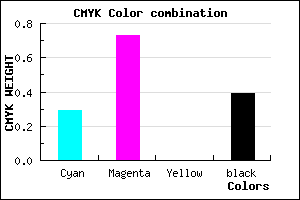 #6F2A9C color CMYK mixer