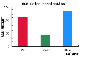 rgb background color #6F2B87 mixer