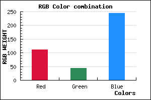 rgb background color #6F2BF5 mixer