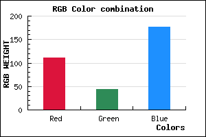 rgb background color #6F2CB0 mixer
