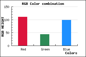 rgb background color #6F2C63 mixer