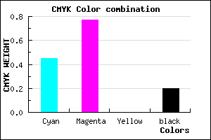 #6F2FCB color CMYK mixer