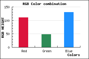 rgb background color #6F3082 mixer