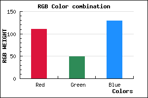 rgb background color #6F3181 mixer