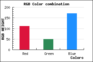 rgb background color #6F31AB mixer