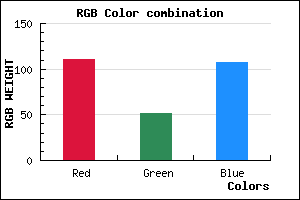 rgb background color #6F336B mixer