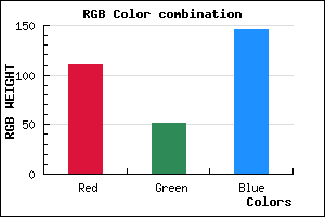 rgb background color #6F3492 mixer