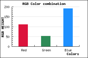 rgb background color #6F35BF mixer
