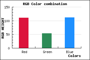 rgb background color #6F3670 mixer