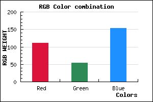 rgb background color #6F3699 mixer