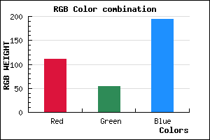rgb background color #6F36C2 mixer