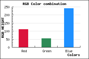 rgb background color #6F36F0 mixer
