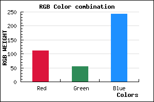 rgb background color #6F36F2 mixer