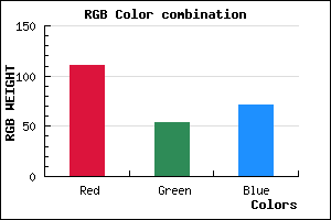 rgb background color #6F3647 mixer