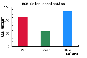 rgb background color #6F3985 mixer