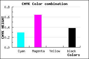 #6F399D color CMYK mixer