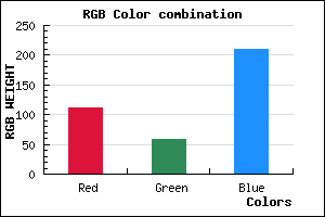rgb background color #6F3AD1 mixer