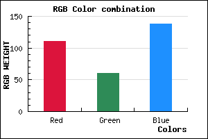 rgb background color #6F3C8A mixer