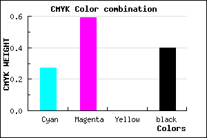 #6F3E98 color CMYK mixer