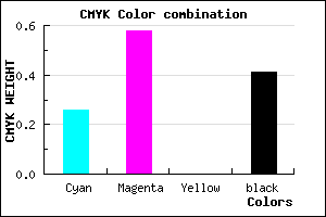 #6F3F97 color CMYK mixer