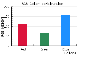 rgb background color #6F3F9D mixer