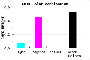 #6F4177 color CMYK mixer