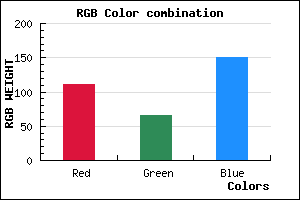 rgb background color #6F4197 mixer